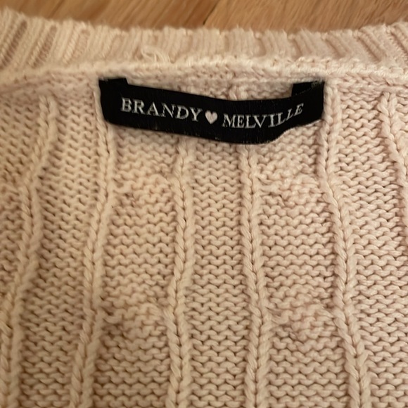 Brandy Melville cream blush sweater - Picture 2 of 2